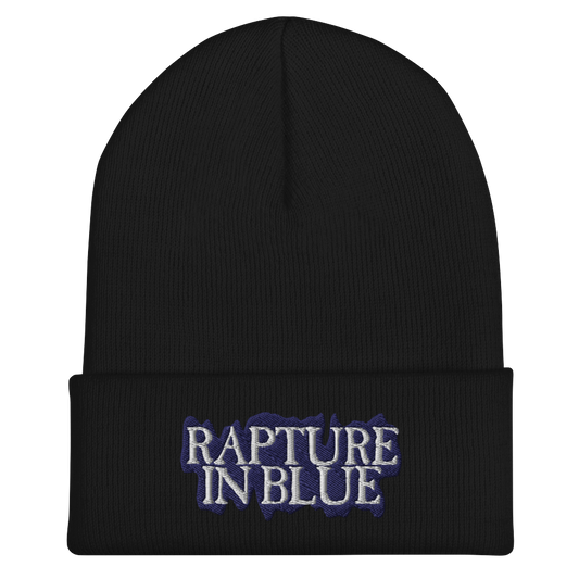 Rapture in Blue Black Beanie